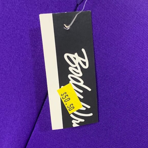 Body Wrappers Praise Dance Jumpsuit Size M Palazzo Pants Worship Purple Zip Back - Picture 8 of 12